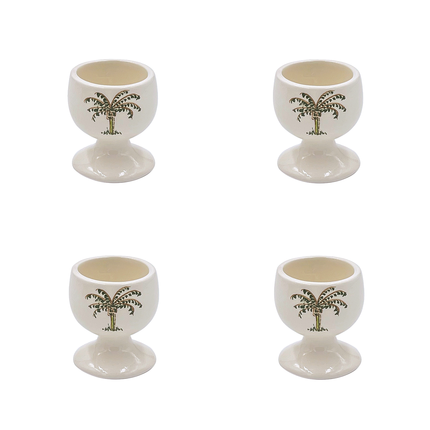 Palm Egg Cups (Set of 4)