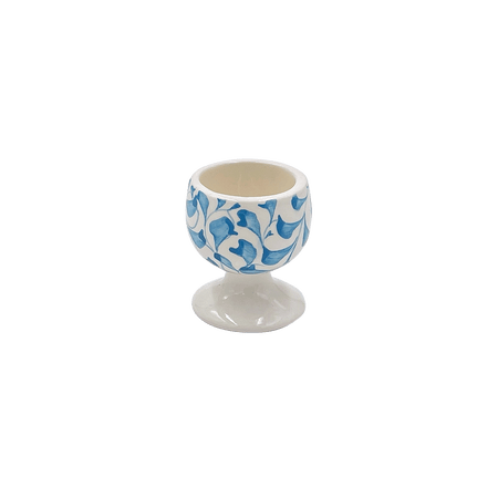 Light Blue Scroll Egg Cup