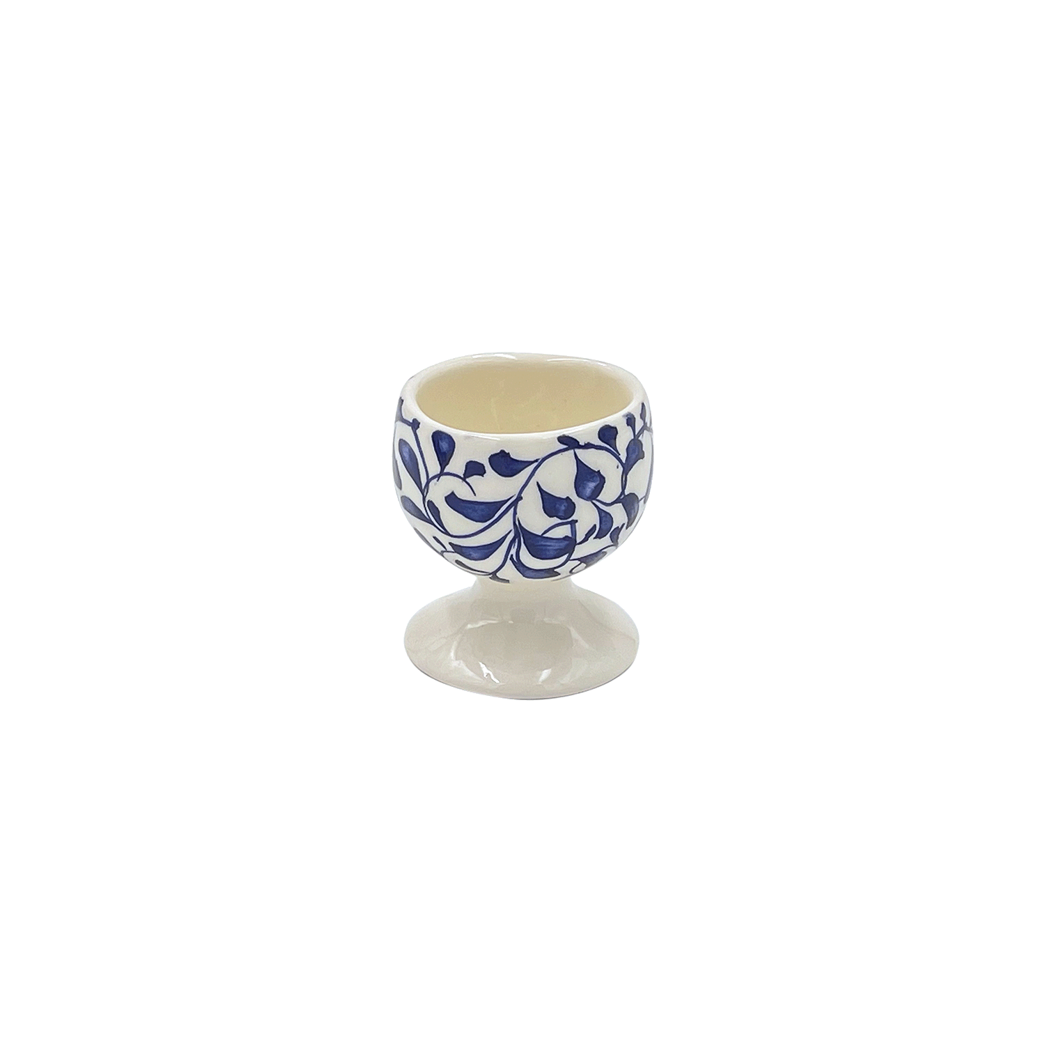 Navy Blue Scroll Egg Cup