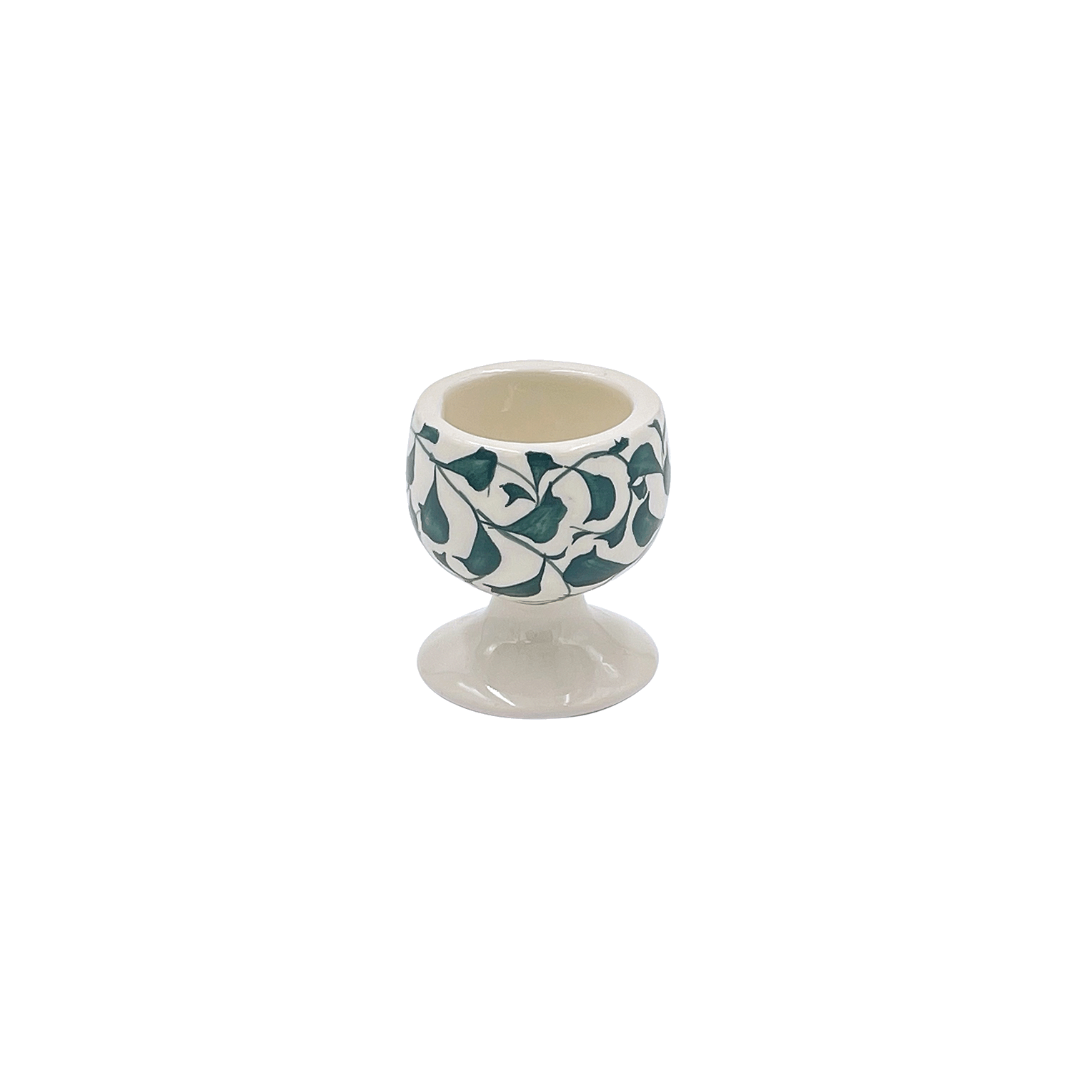 Green Scroll Egg Cup