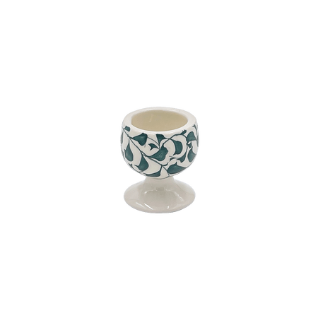 Green Scroll Egg Cup