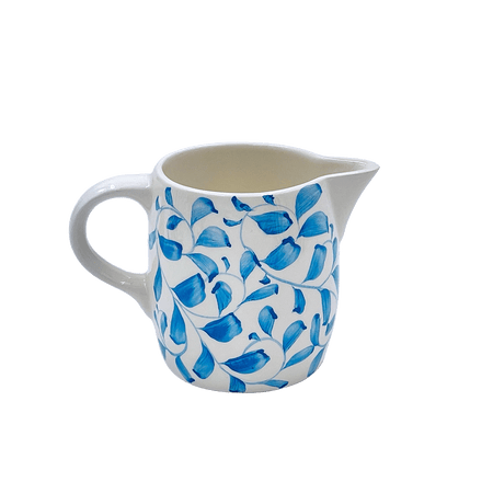 Light Blue Scroll Milk Jug