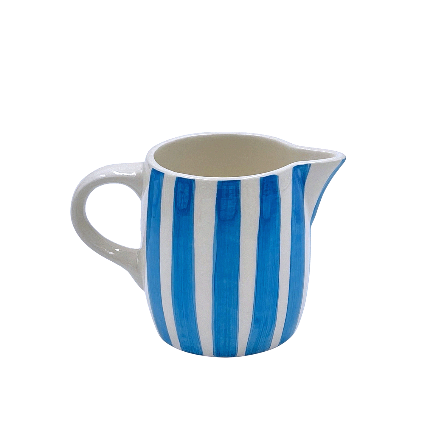 Light Blue Stripes Milk Jug