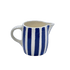 Navy Blue Stripes Milk Jug