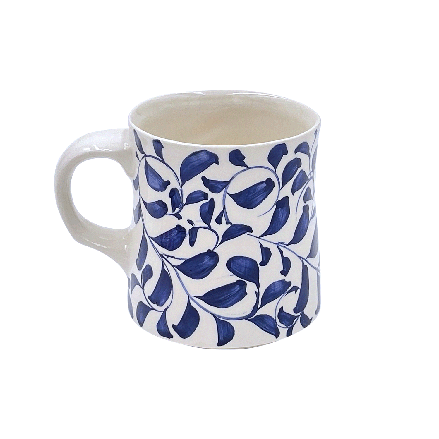 Navy Blue Scroll Mug