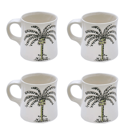 Palm Mugs (Set of 4)