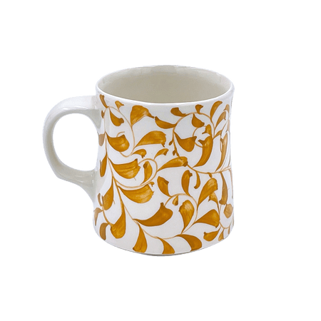 Yellow Scroll Mug