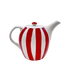 Red Stripes Teapot