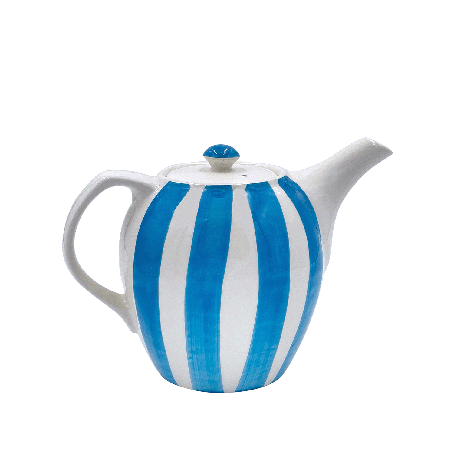 Light Blue Stripes Teapot