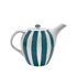 Green Stripes Teapot