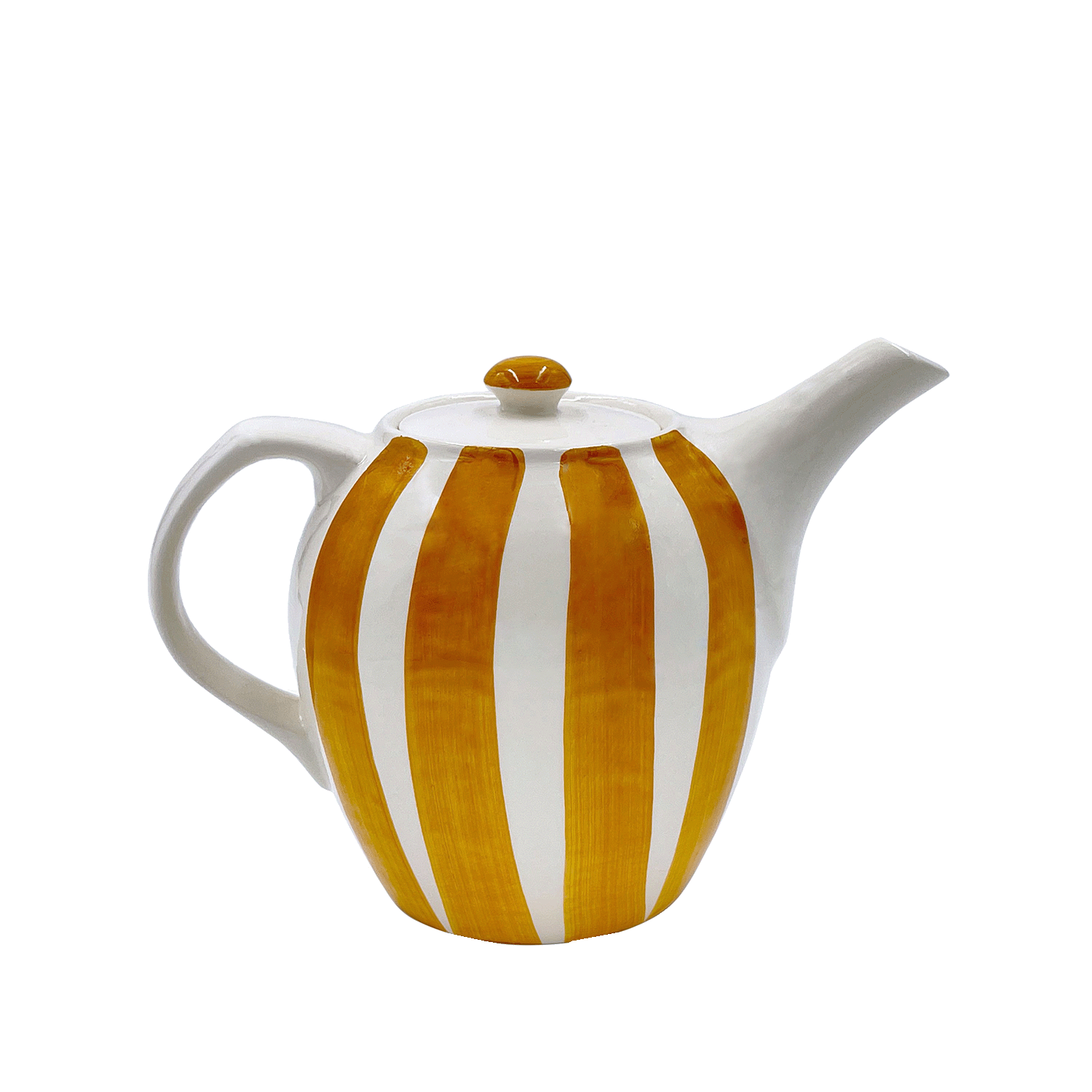 Yellow Stripes Teapot