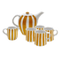 Yellow Stripes Tea Set (6 Piece)