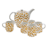 Yellow Scroll Tea Set (6 Piece)