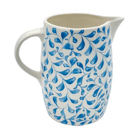 Light Blue Scroll Water Jug