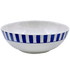 Navy Blue Stripes Salad Bowl