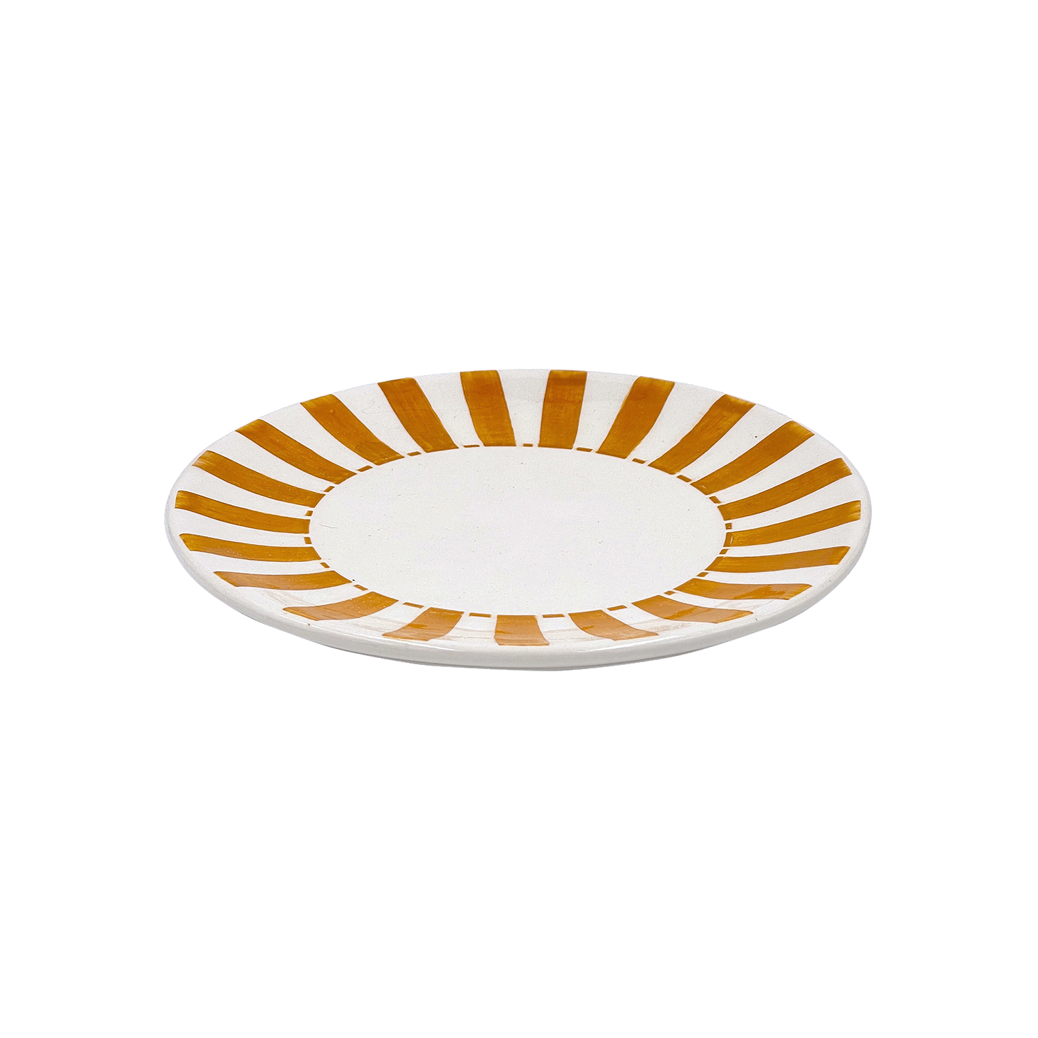 Yellow Stripes Side Plate