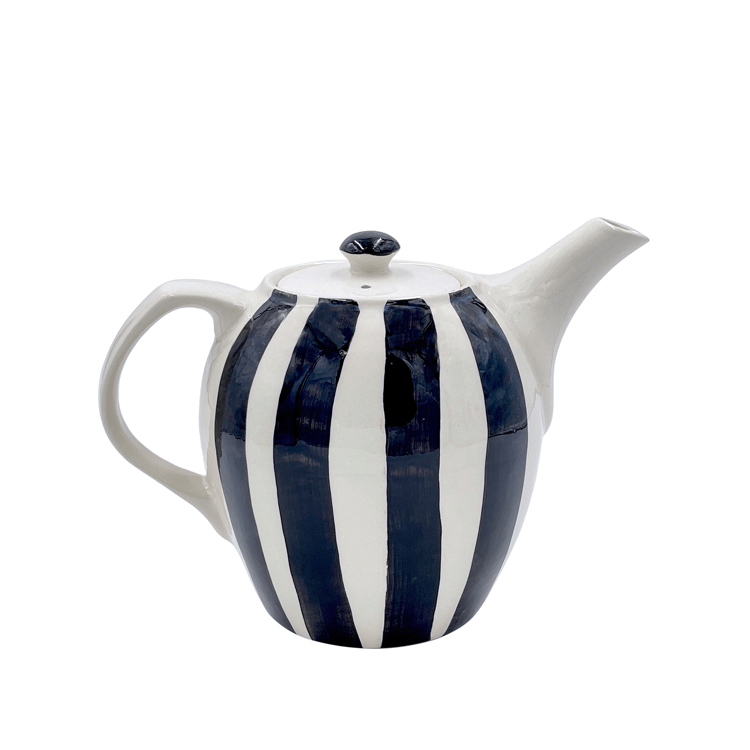 Black Stripes Teapot