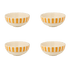 Small Yellow Stripes Bowls (Set of 4)