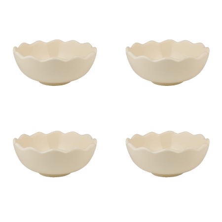 Small Scalloped Bowls (Set of 4)