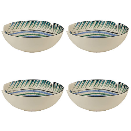 Large Blue Romina Fish Bowls (Set of 4)