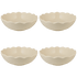 Large Scalloped Bowls (Set of 4)