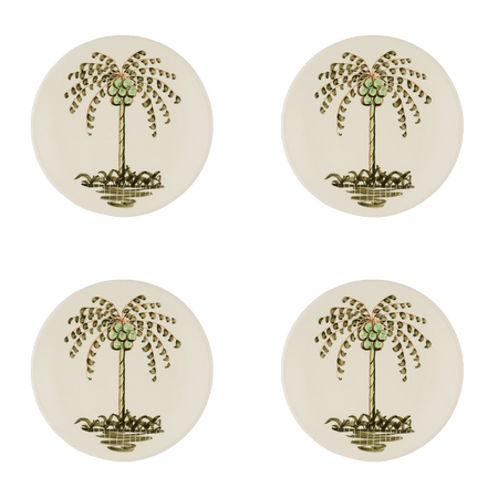 Palm Side Plates (Set of 4)