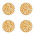 Yellow Scroll Side Plates (Set of 4)