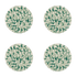 Green Scroll Side Plates (Set of 4)
