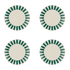 Green Stripes Side Plates (Set of 4)