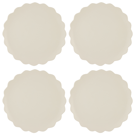 Scalloped Charger Plates (Set of 4)