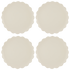 Scalloped Charger Plates (Set of 4)