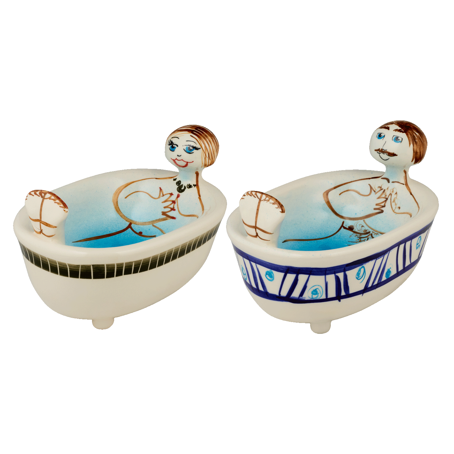 Pair of Michelangelo & Bruna Bath Soap Dishes