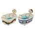 Pair of Michelangelo & Valentina Bath Soap Dishes