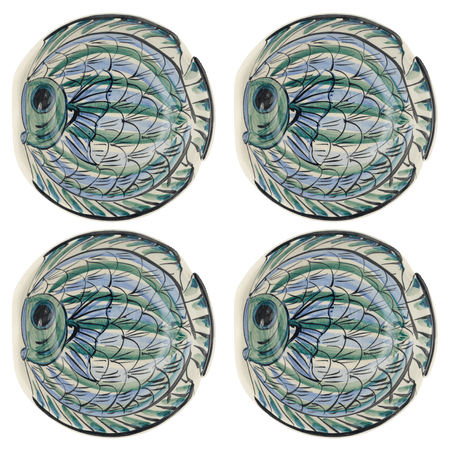 Large Blue Romina Fish Bowls (Set of 4)