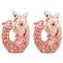 Red Glug Glug Jugs (Set of 2)