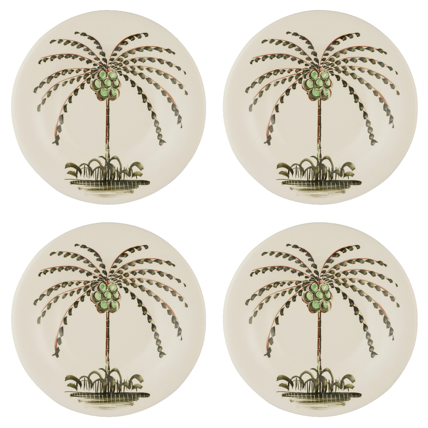 Palm Pasta Plates (Set of 4)