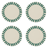 Green Stripes Dinner Plates (Set of 4)