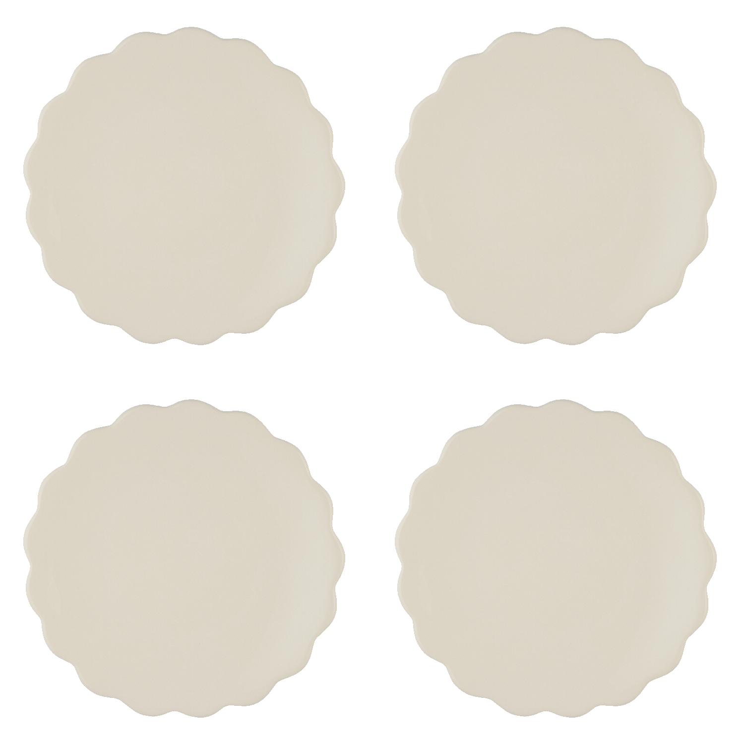 Scalloped Dinner Plates (Set of 4)