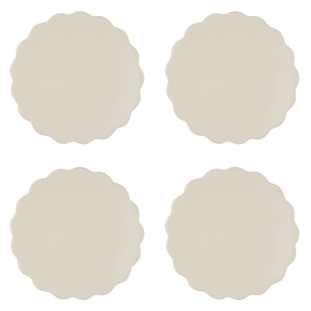 Scalloped Dinner Plates (Set of 4)