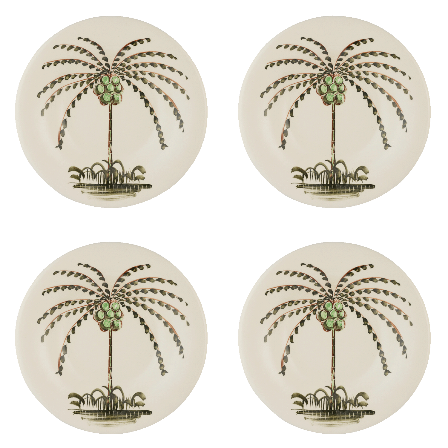 Palm Dinner Plates (Set of 4)