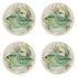 Green Aldo Fish Dinner Plates (Set of 4)
