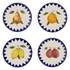 Zigare Fruit Dinner Plate (Set of 4)