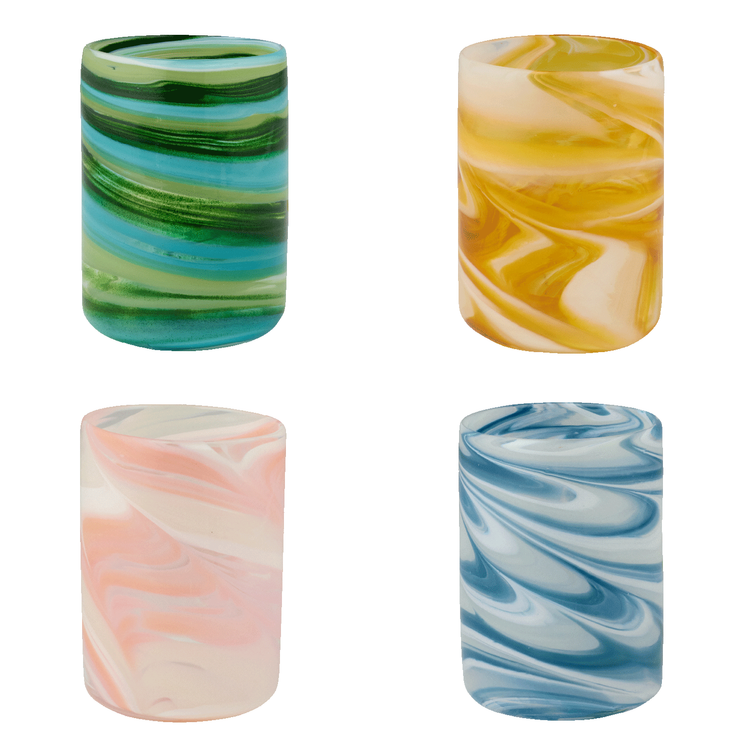Multicolour Bellotto Tumblers (Set of 4)