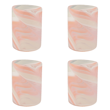 Pink Bellotto Tumblers (Set of 4)