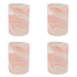 Pink Bellotto Tumblers (Set of 4)