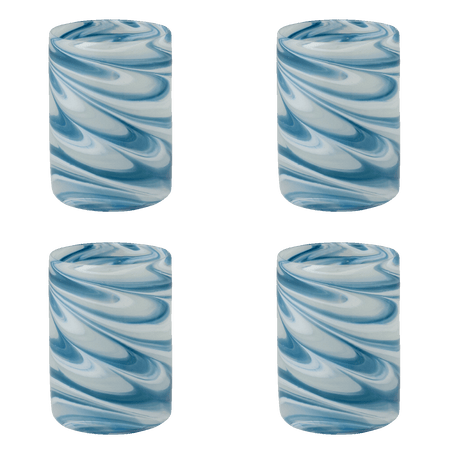 Sea Blue Bellotto Tumblers (Set of 4)