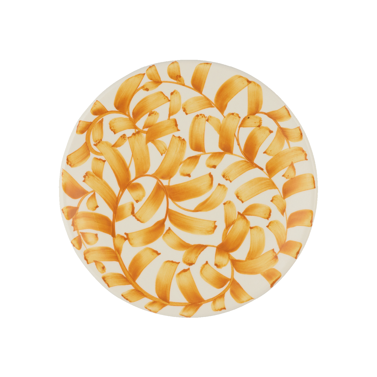 Yellow Scroll Side Plate