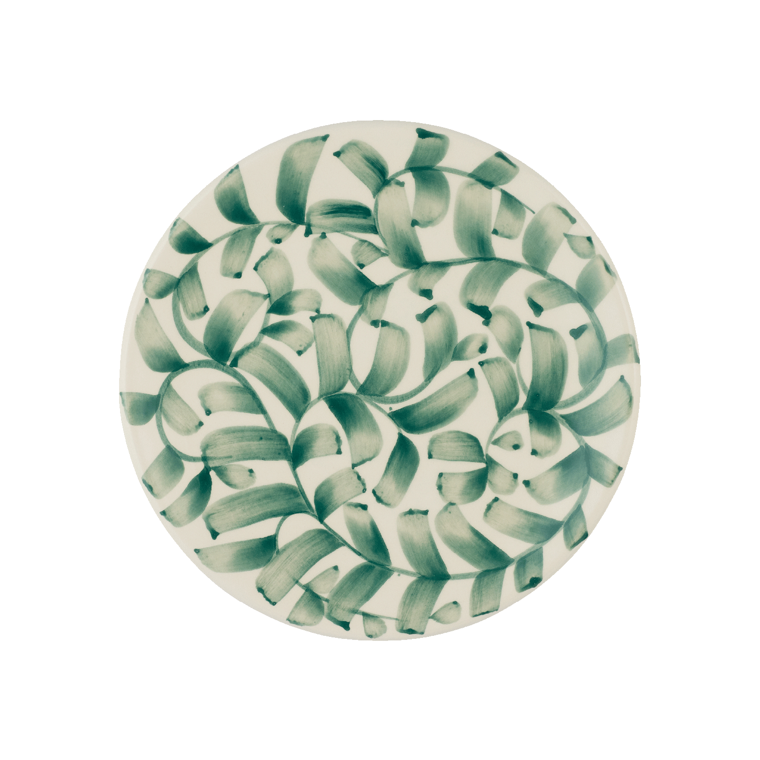 Green Scroll Side Plate