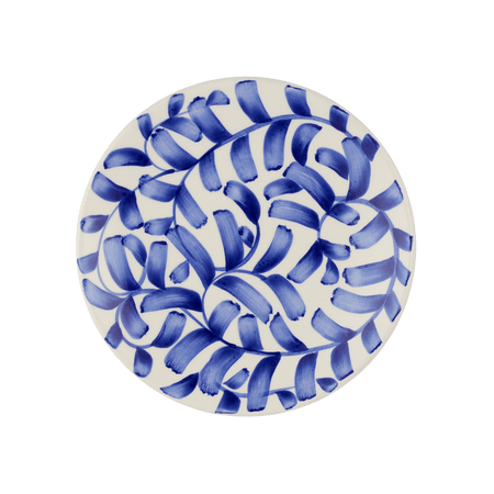 Navy Blue Scroll Side Plate