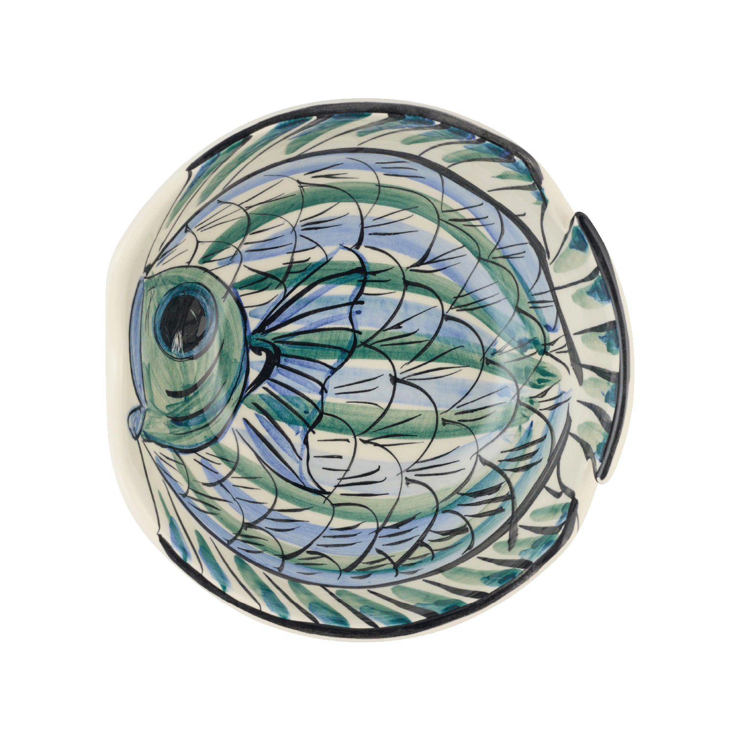 Large Blue Romina Fish Bowl